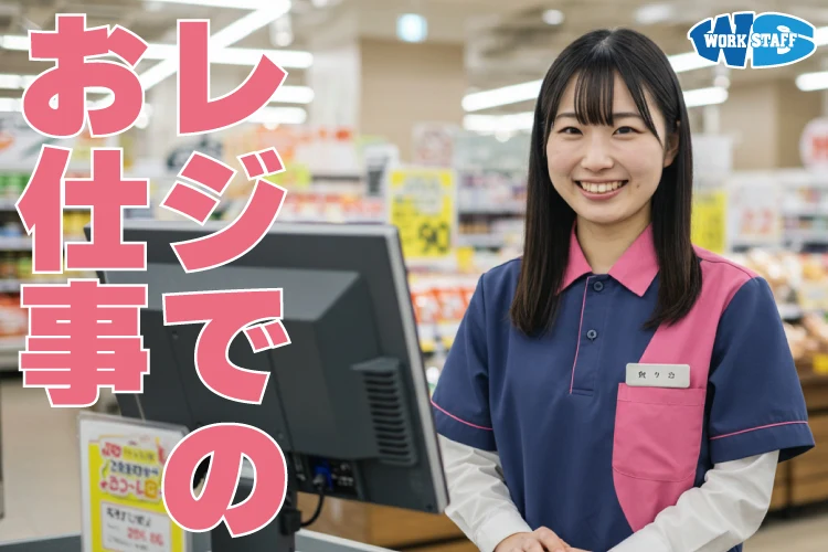 スーパーでのレジ・接客